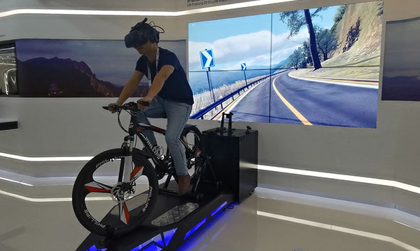 自行車VR體驗讓騎行更有趣