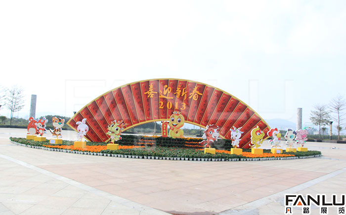 田東春節(jié)城市氛圍美化